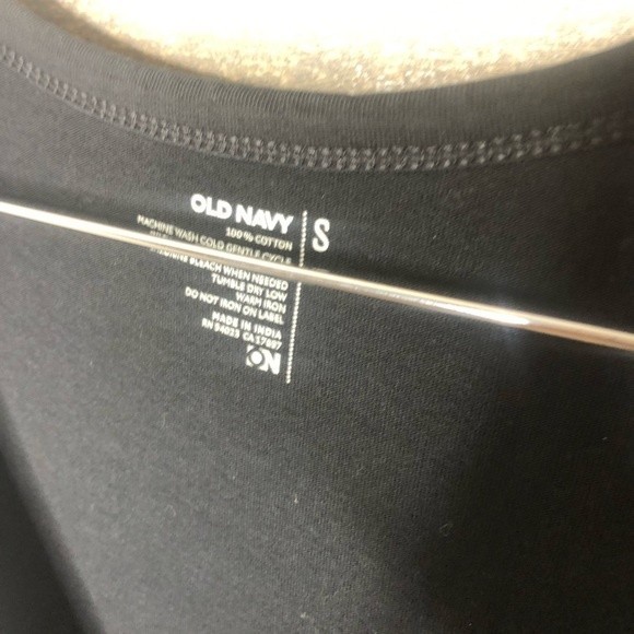 Old Navy small black midi front pocket midi comfort lounge casual dress - Picture 3 of 4